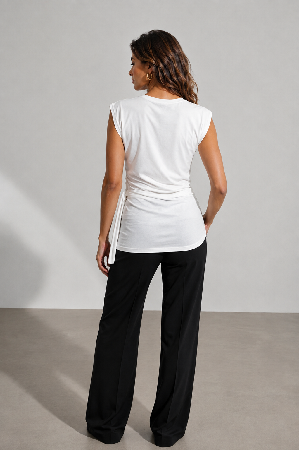 Dilvin Bağlama Detaylı T-shirt