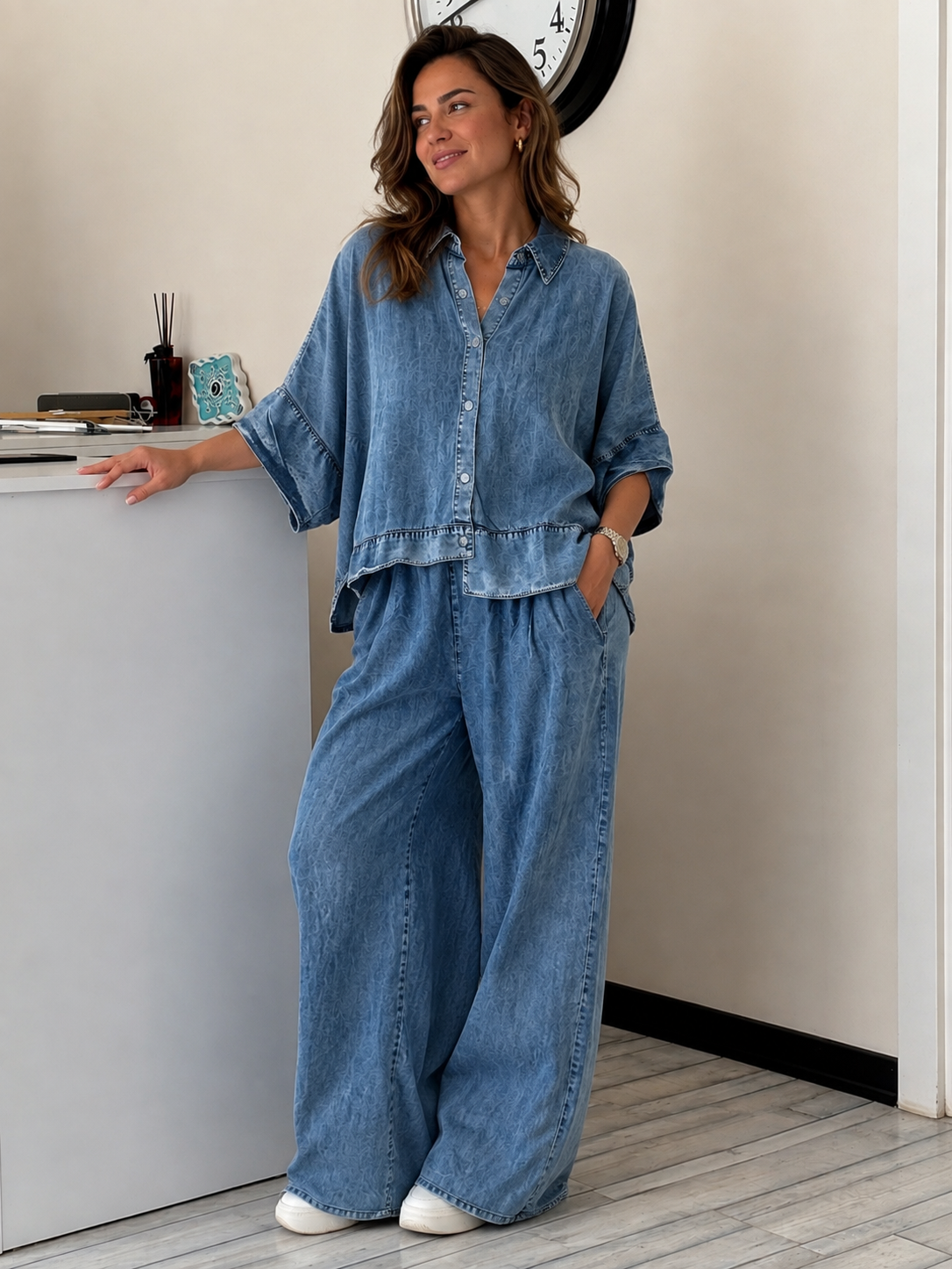 Panço Tensel Denim Takım