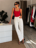 Fisto Detaylı Wide Leg Pantolon
