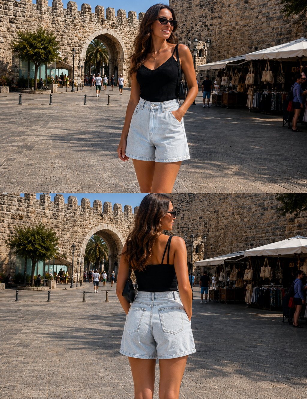 Tensel Denim Şort