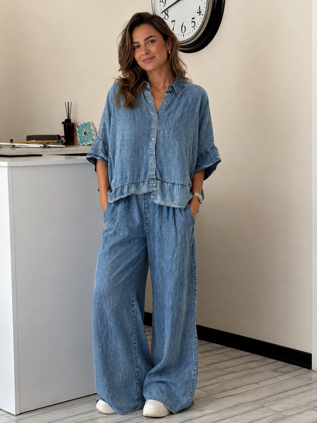 Panço Tensel Denim Takım