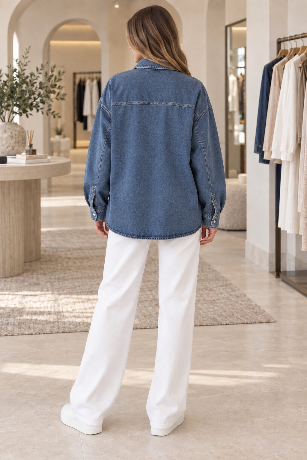 Oversize Denim Gömlek