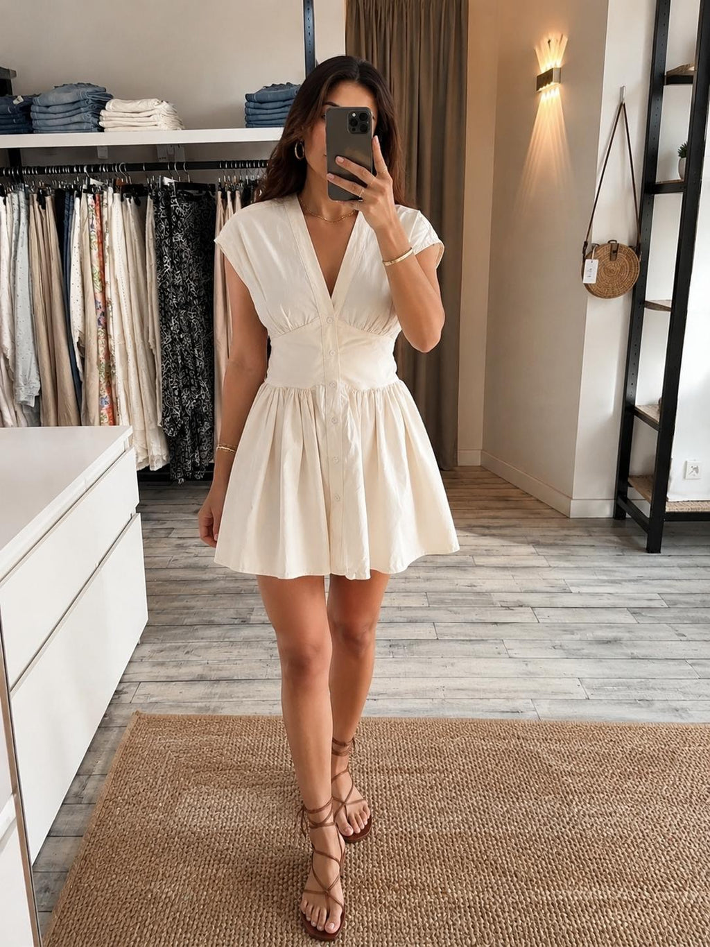 Mini Poplin Elbise